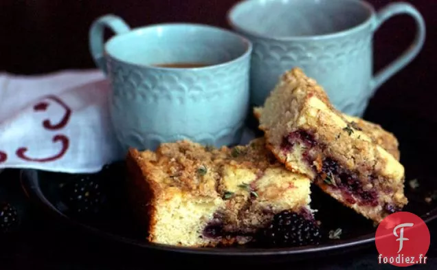 Gâteau à la Mie aux Mûres et au Thym