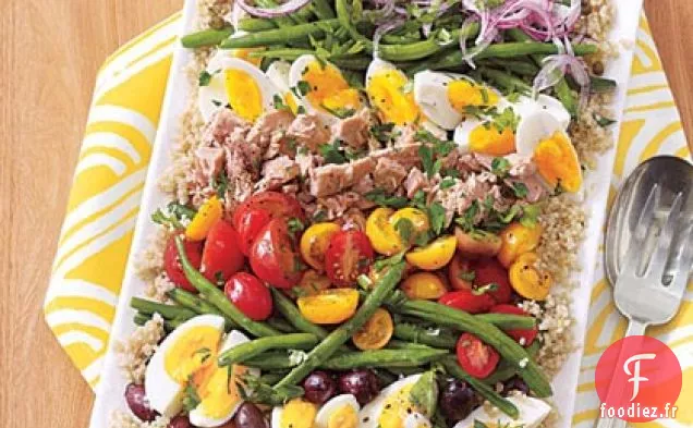 Salade Niçoise au Quinoa et Vinaigrette Citron-Câpres