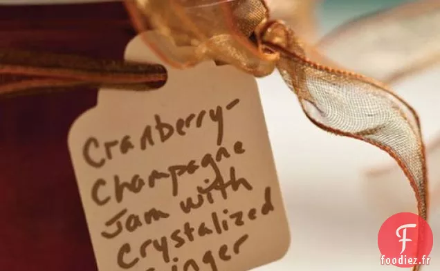 Confiture de Canneberges -Champagne au Gingembre
