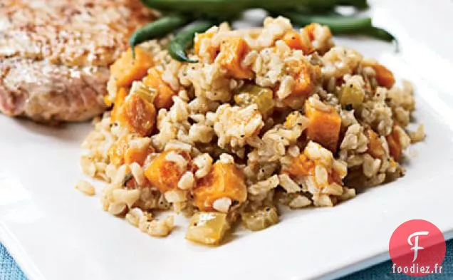 Pilau de Potiron Rôti et Patate Douce