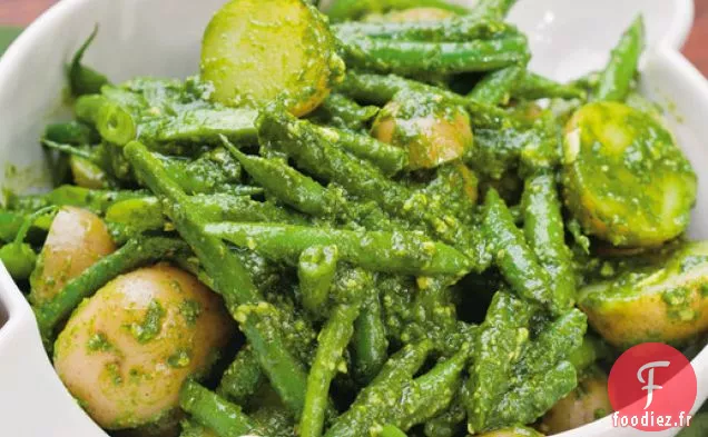 Salade de Pommes de Terre et Haricots Verts de Michael Natkin au Pesto de Roquette
