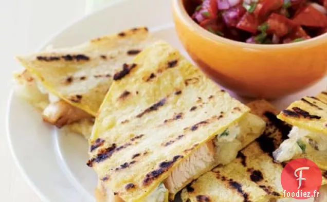 Quesadillas au Poulet et aux Chipotles Grillés