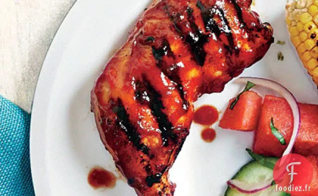 Poulet Grillé avec Sauce BBQ Chipotle au Miel