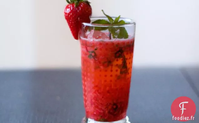 Cocktail de Saké aux Fraises