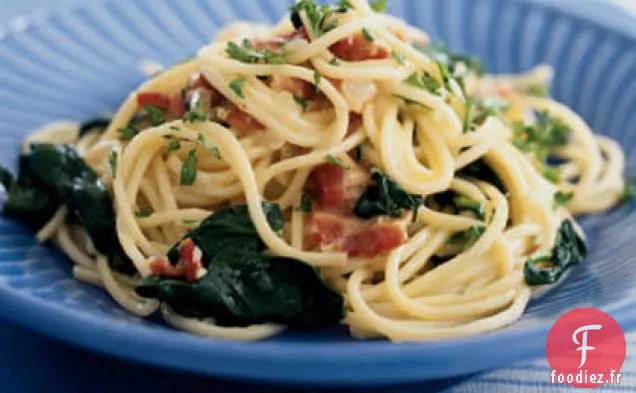 Pâtes Carbonara Florentine