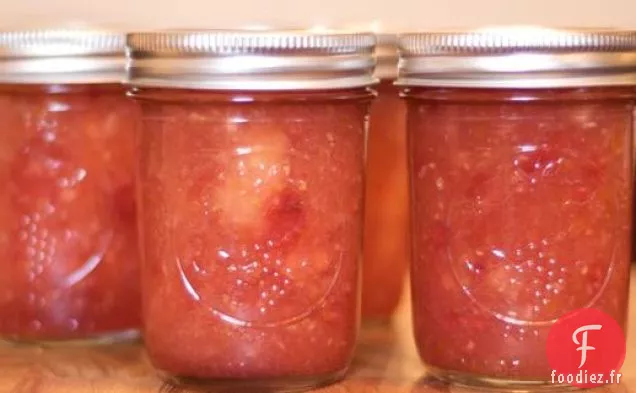 Confiture d'Ananas et de Framboises