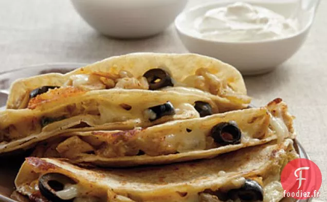 Quesadillas au Poulet et aux Olives