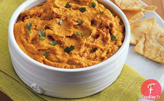 Trempette Crémeuse au Garbanzo aux Tomates Séchées