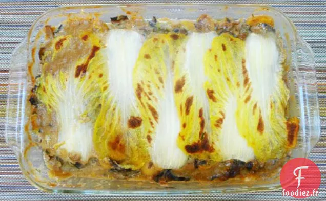Lasagnes au Chou et aux champignons Végétariennes occasionnelles