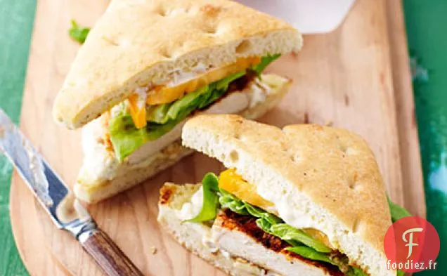 Sandwichs au Poulet Grillé Épicé