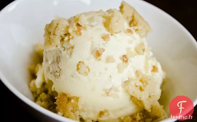 Glace Sablée Au Chocolat Blanc Et Gingembre