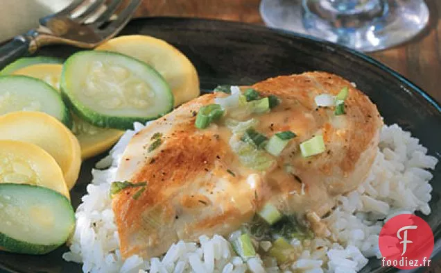 Poulet à la Sauce aux Oignons Verts