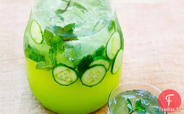 Spritzer Au Concombre Et à la Menthe