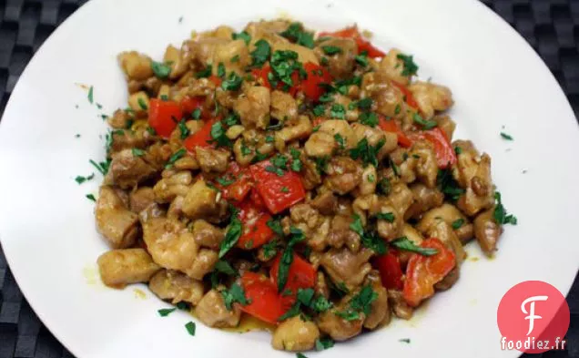 Dîner ce soir: Poulet Sauté à la Citronnelle et au Chili