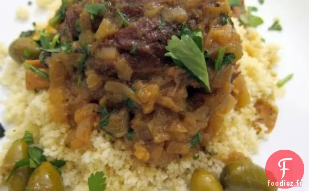 L'Ingrédient Secret (Curcuma) : Tajine d'Agneau Marocain au Curcuma, Oignons et Olives