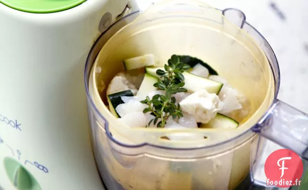 Patate Douce Blanche, Navet Violet Et Poulet À La Coriandre