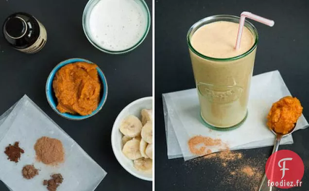 Du mélangeur: Smoothie aux Épices à la citrouille