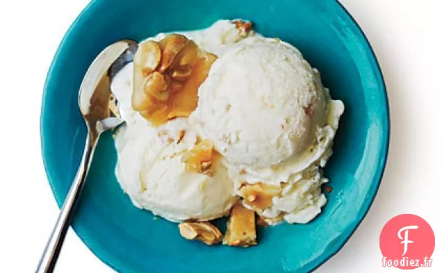 Crème Glacée Acidulée à la Noix de Cajou Cassante