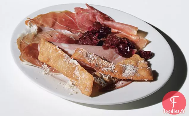 Salumi au Mostarda de Raisin et Gnocci Fritti de Blé entier