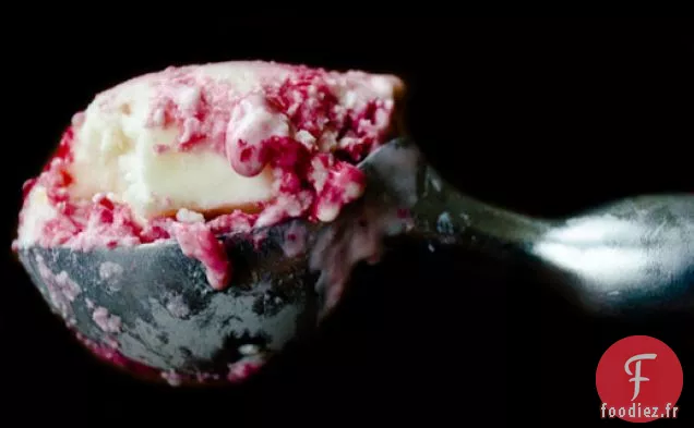 Glace au Fromage de Chèvre aux Canneberges