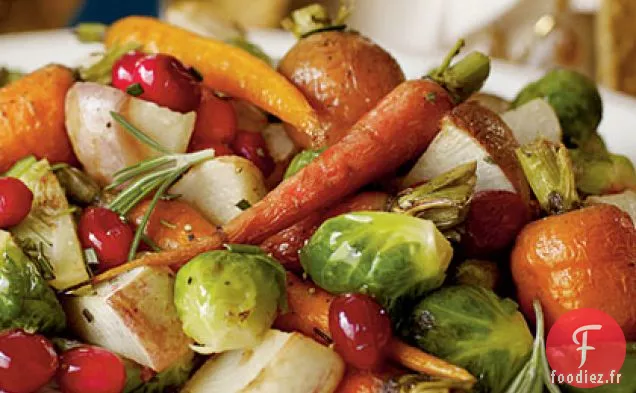 Légumes d'Hiver Rôtis aux Canneberges