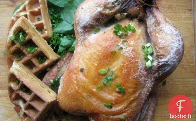 Souper du dimanche: Poulet Rôti aux Gaufres aux Herbes