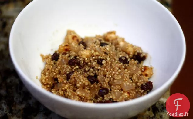 Dîner Ce soir: Risotto de Quinoa aux Noisettes Grillées et aux Groseilles Séchées