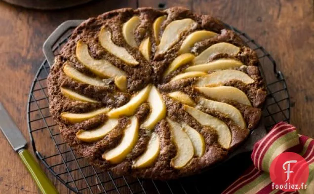 Gâteau à la Poêle au Gingembre et aux Poires