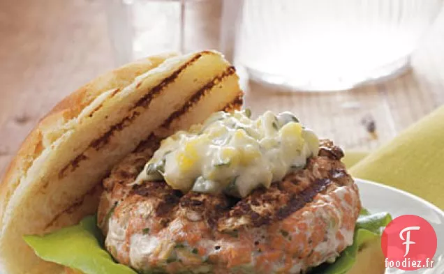 Hamburgers au Saumon Chipotle