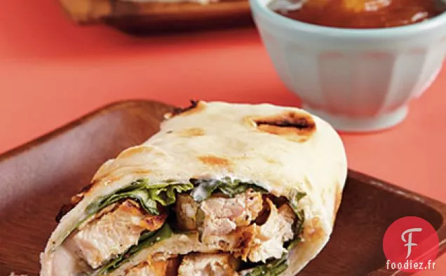 Wraps de Poulet au Chutney de Mangue