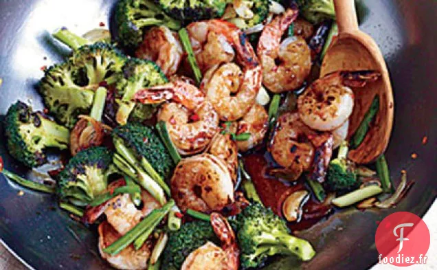 Sauté de Crevettes et Brocolis