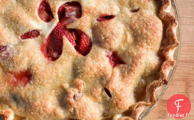 Tarte à la Fraise Et à la Rhubarbe