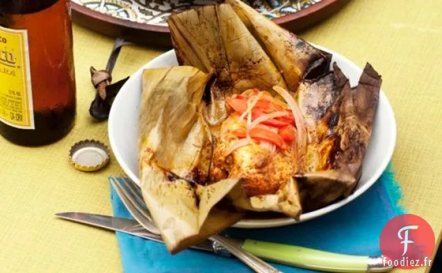 Cook the Book: Poulet Mariné à l'Achiote Enveloppé de feuilles de Bananier