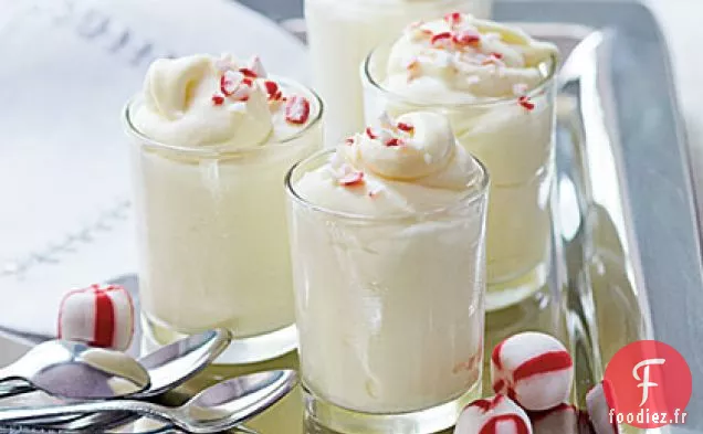 Mousse Chocolat Blanc -Menthe Poivrée