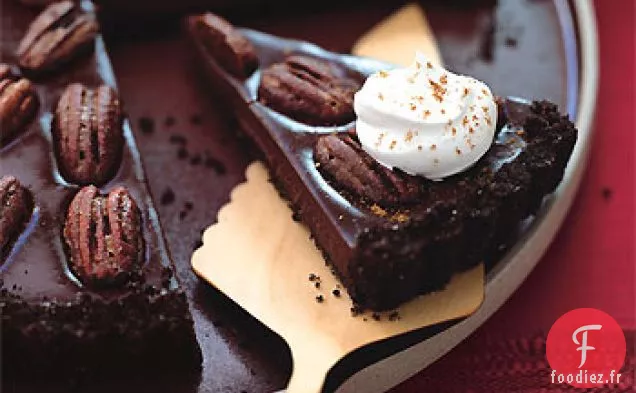 Tarte au Chocolat Mexicaine aux Pacanes Épicées à la Cannelle