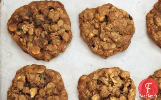 Mardi Sans Gluten: Biscuits à l'Avoine aux Bleuets au Chocolat Blanc