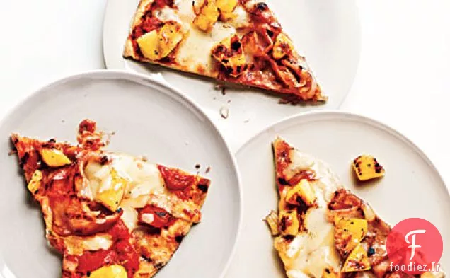 Pizza au Jambon Grillé et à l'Ananas