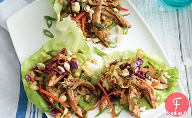 Wraps de Laitue au Poulet Mu Shu