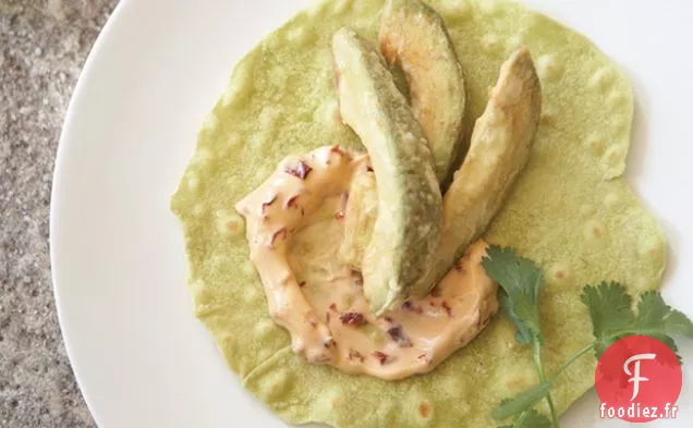 Tacos à l'avocat frits (Tacos d'aguacate rebosado)