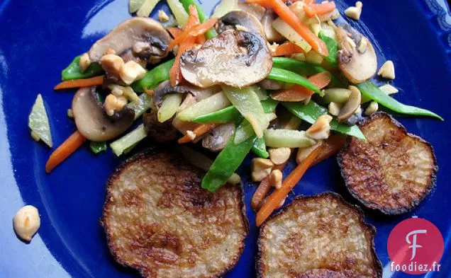 Navets Poêlés Et Restes De Légumes Sautés