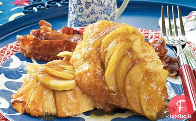 Pain Perdu aux Pommes Pendant la Nuit