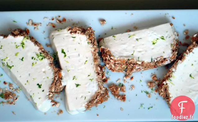 Semifreddo au Citron Vert avec Croûte de Bretzel