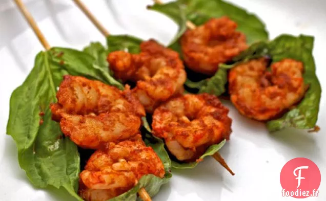 Dîner ce soir: Crevettes au Curry Rouge au Basilic