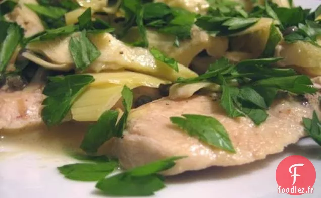 Sain et délicieux: Poulet aux Artichauts et Câpres