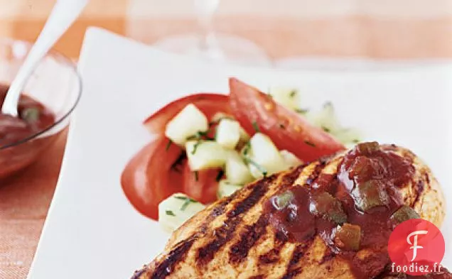 Poulet Grillé Avec Sauce BARBECUE Rapide