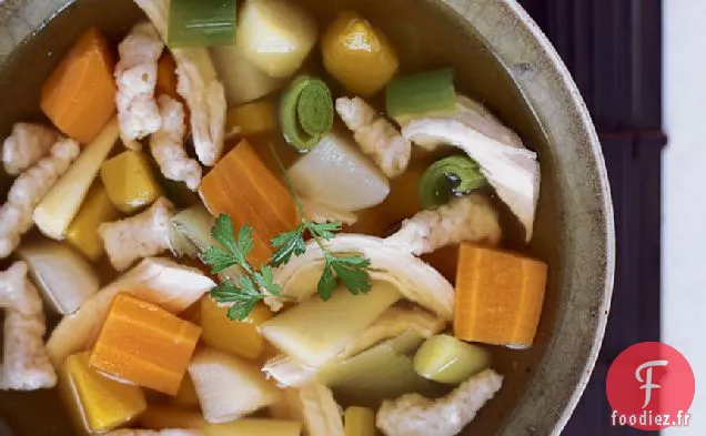 Soupe de Poulet aux Boulettes de Blé entier
