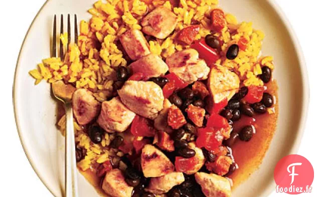 Riz et Haricots au Poulet et au Chorizo