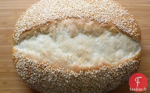 Cuisson du pain: Pain Blanc au Sésame Rapide et Lent
