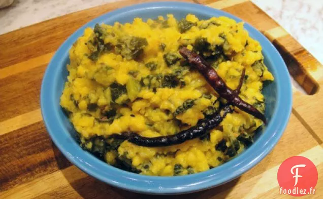 Moong Dal Rôti aux Feuilles de Moutarde