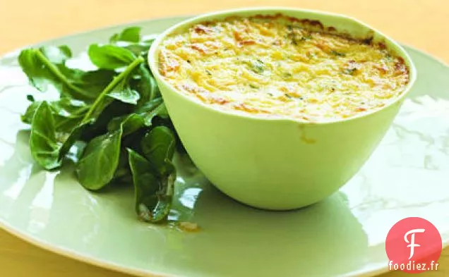 Crème Anglaise à la Courge d'Été au Fromage de Chèvre